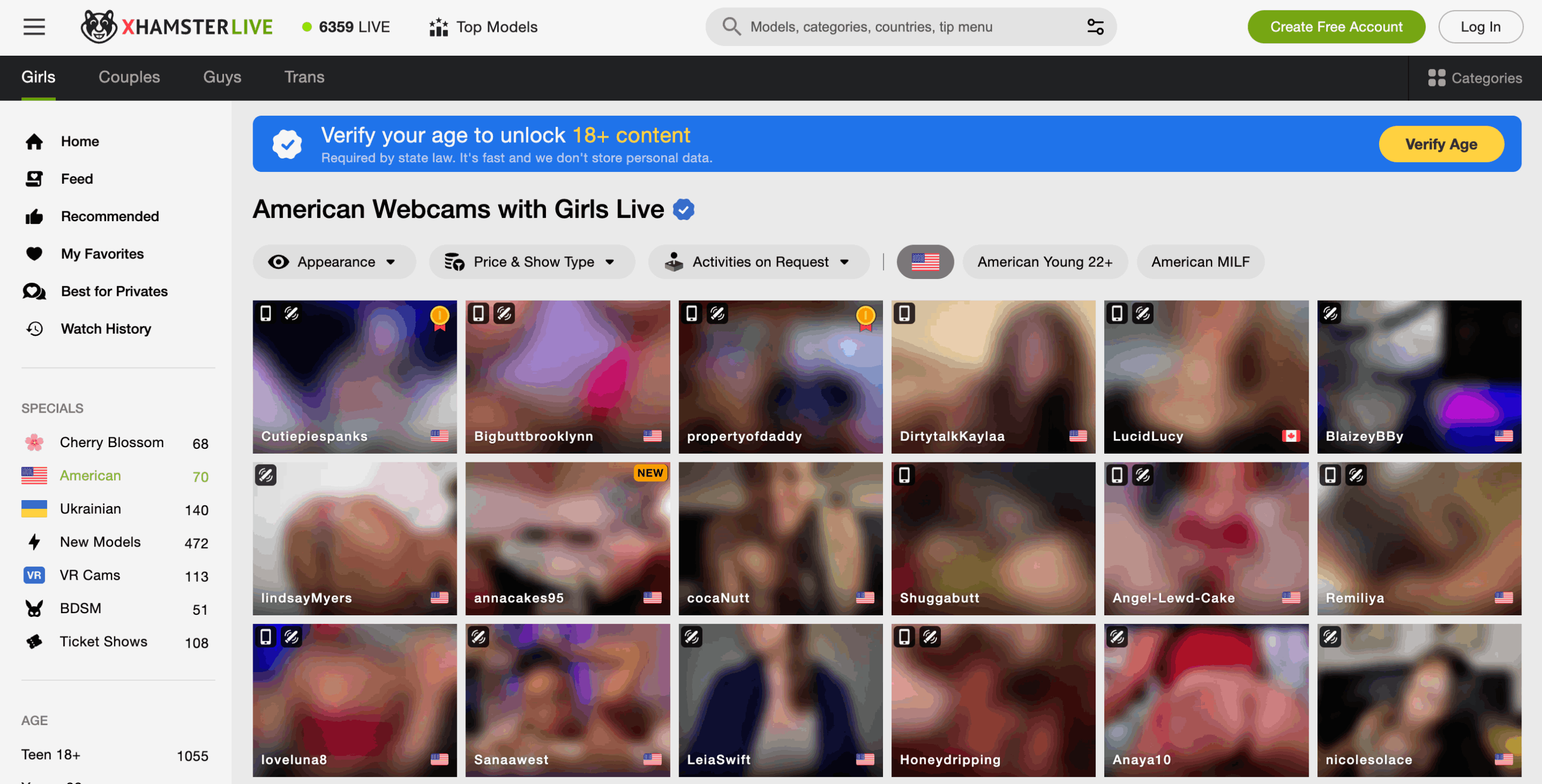 XHamster usa